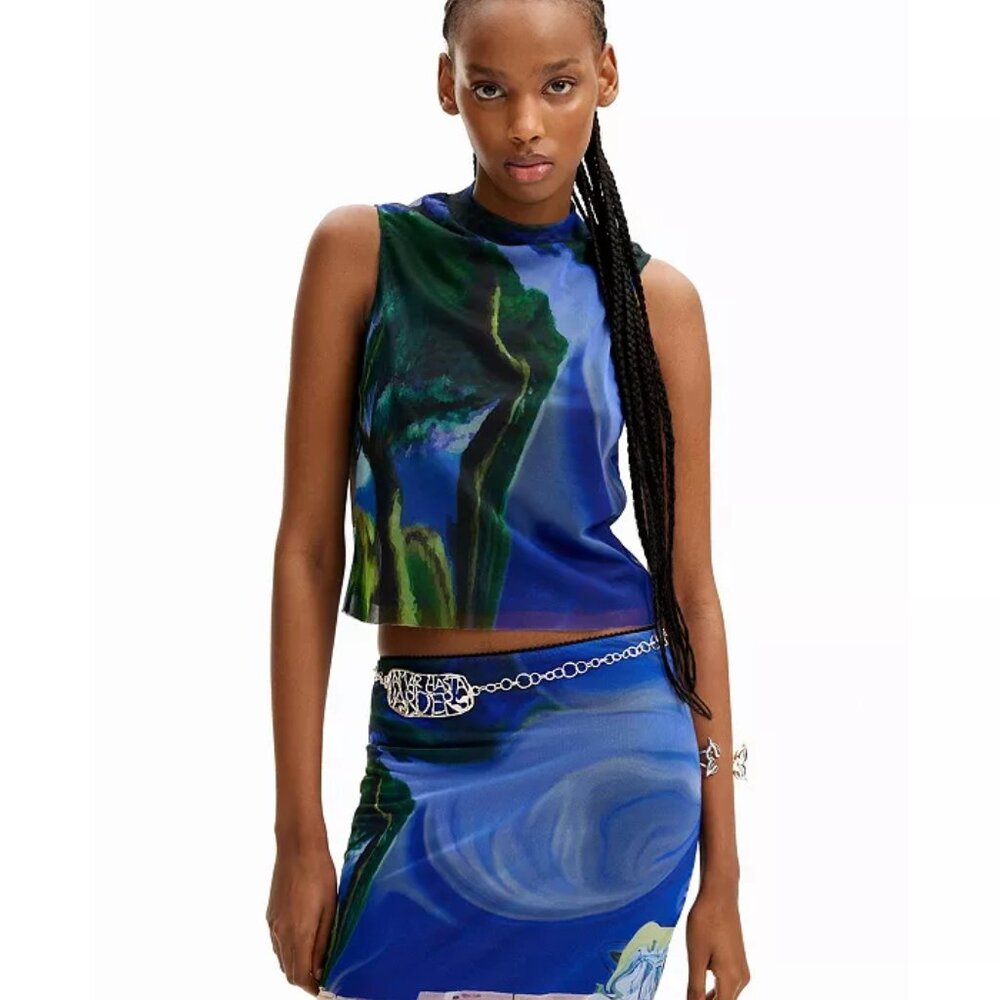 Desigual Lacroix Top With  A Skirt
